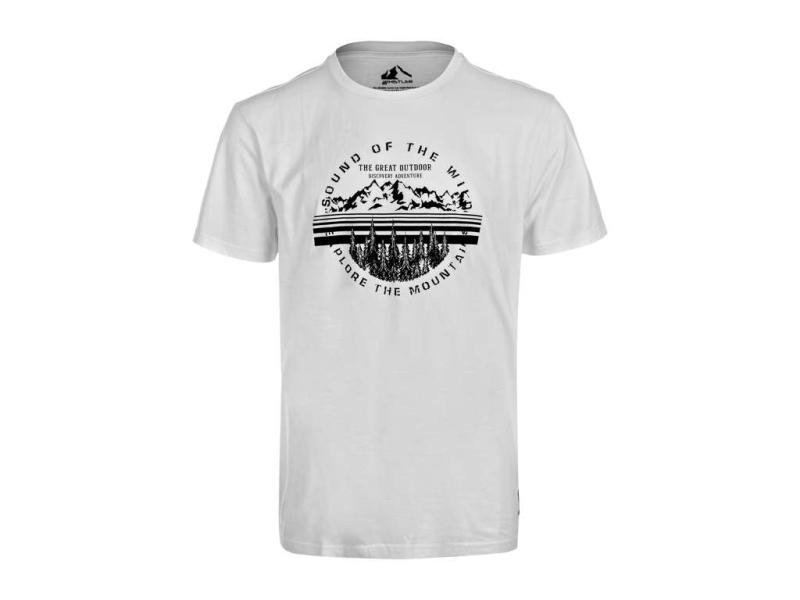 Whistler - Korbin M O-neck Printed T-shirt - T-shirt - White - Str M  5715182257979
