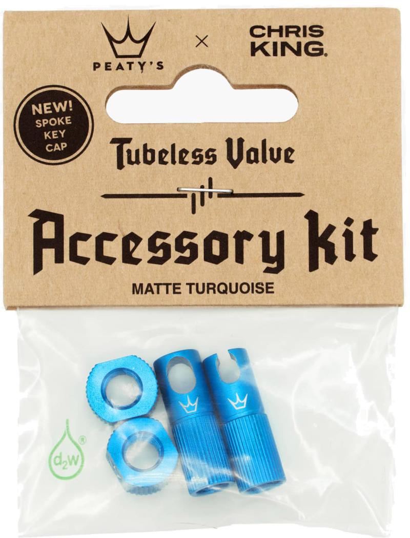 Peatyx27s X Chrisking Tubeless Valves Kit - Turquoise