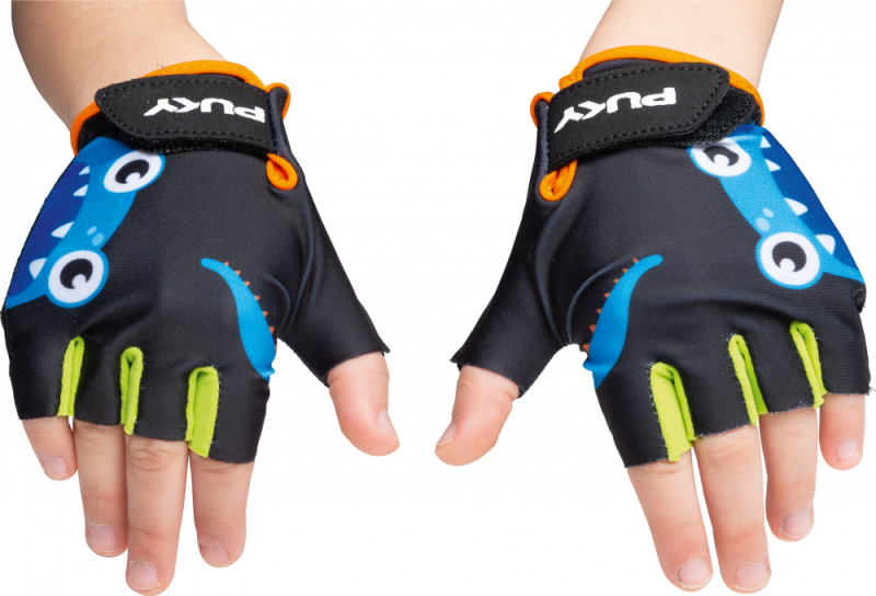 Puky Glovy Monster Børne Cykelhandske - Sort  4015731094750