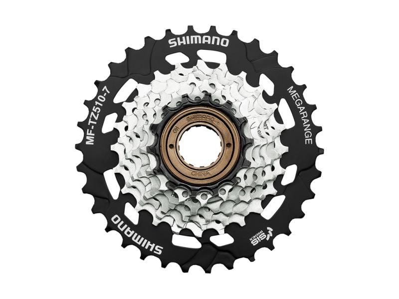 Shimano Frikrans - Mf-tz510 - 7 Gear - 14-34 Tands Med Gevind  4550170617691