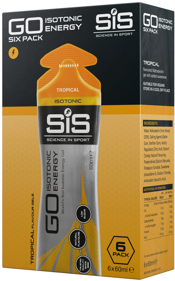 Sis Go Isotonic Energy Gel Tropical - 6x60ml  5025324010752