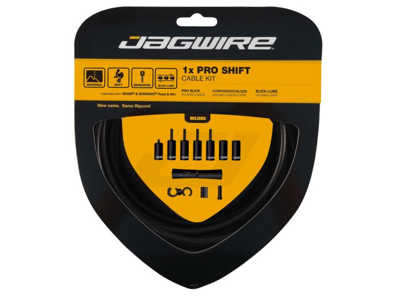 Jagwire - Pro Shift - 1x Gearkabel Sæt - Roadmtb - Mat Sort  4715910040256