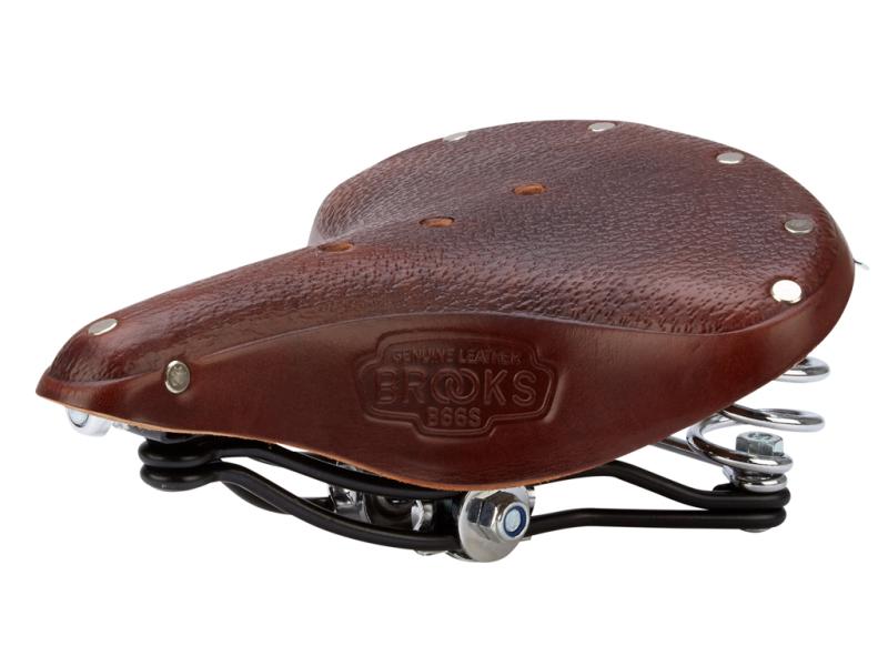 Cykelsadel Brooks B66s Retro Læder Brun Dame  831273005030