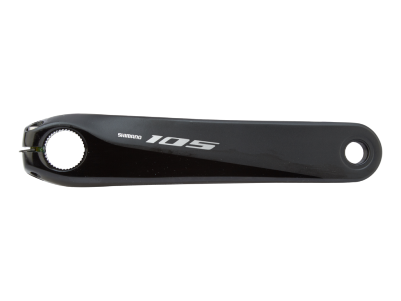 Shimano 105 - Pedalarm Venstre Side Til Fc-r7000 - 175mm Lang - Splined Fit - Sort  4550170468149
