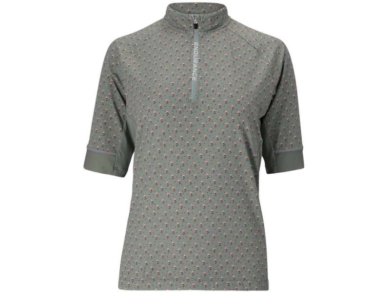 Endurance Jette - Cykelmtb T Shirt - Kort ærme - Dame - Mintprint - 36  5715182573666
