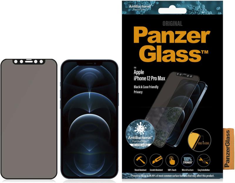 Panzerglass Apple Iphone 12 Pro Max Case Friendly Privacy Beskyttelselsglas