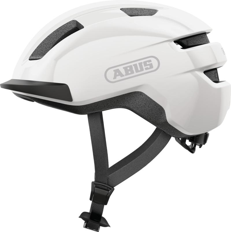 Abus Purl-y - Shiny White Elcykel Hjelm  4003318978845