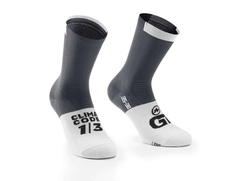 Assos Gt C2 - Cykelstrømper - Mørkegrå - Str 0  2220000219013