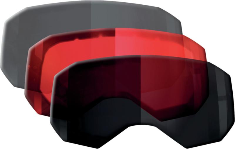 Abus Buteo Spare Lens - Red Chrome