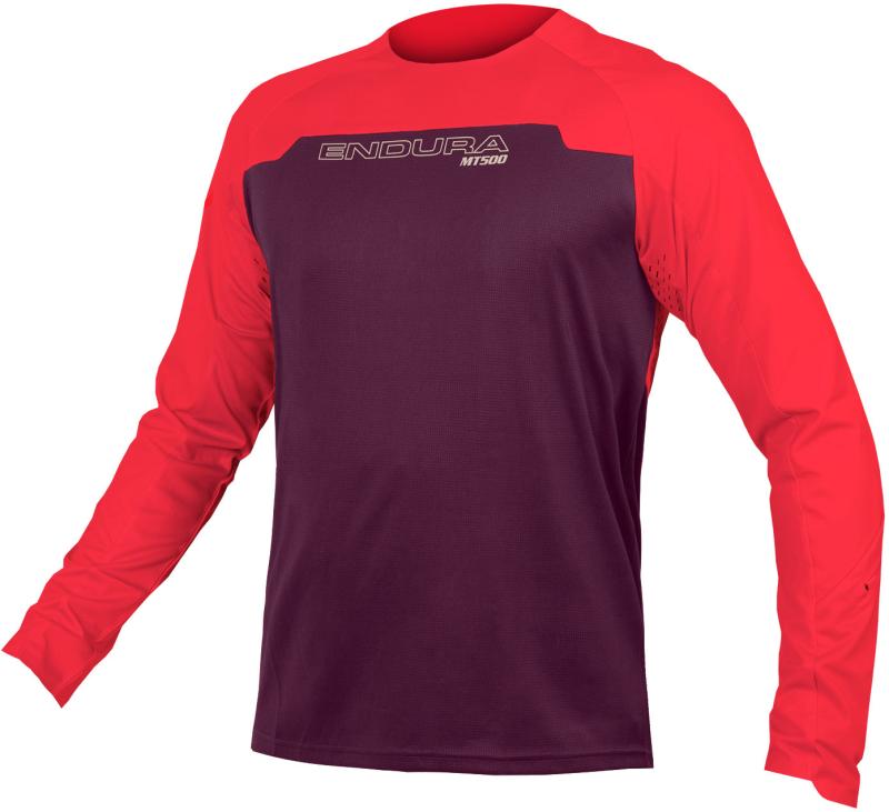 Endura Mt500 Burner Ls Jersey - Rød  5056286943673