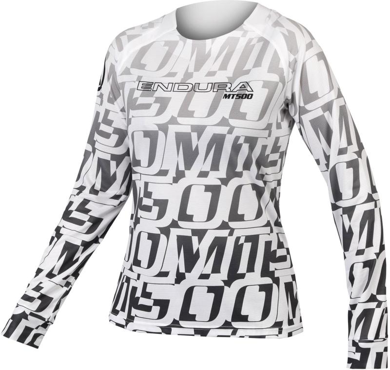 Endura Womenx27s Mt500 Ls Print Tee Ltd - Hvid  5056286946599