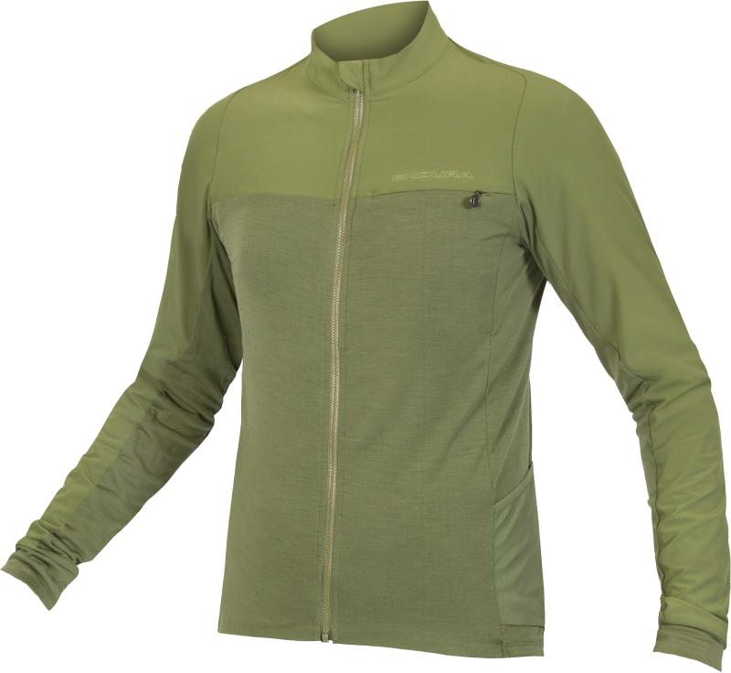 Endura Gv500 Ls Gravelmtb Jersey - Olive Green  5056286935357