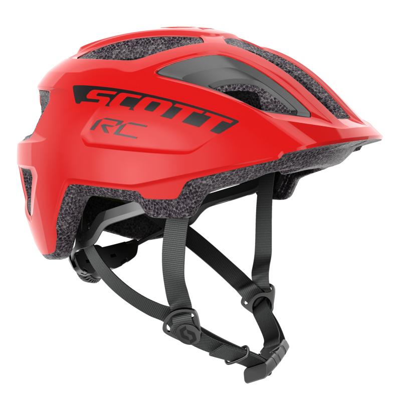 Scott Spunto Junior Plus Mips M Led Lys Hjelm - Rød  7615523093922