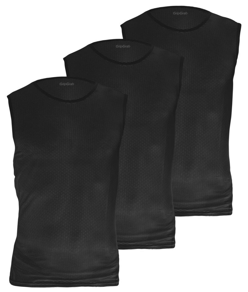 Gripgrab Ultralight ærmeløs Baselayer 3-pak - Sort  5708486009269