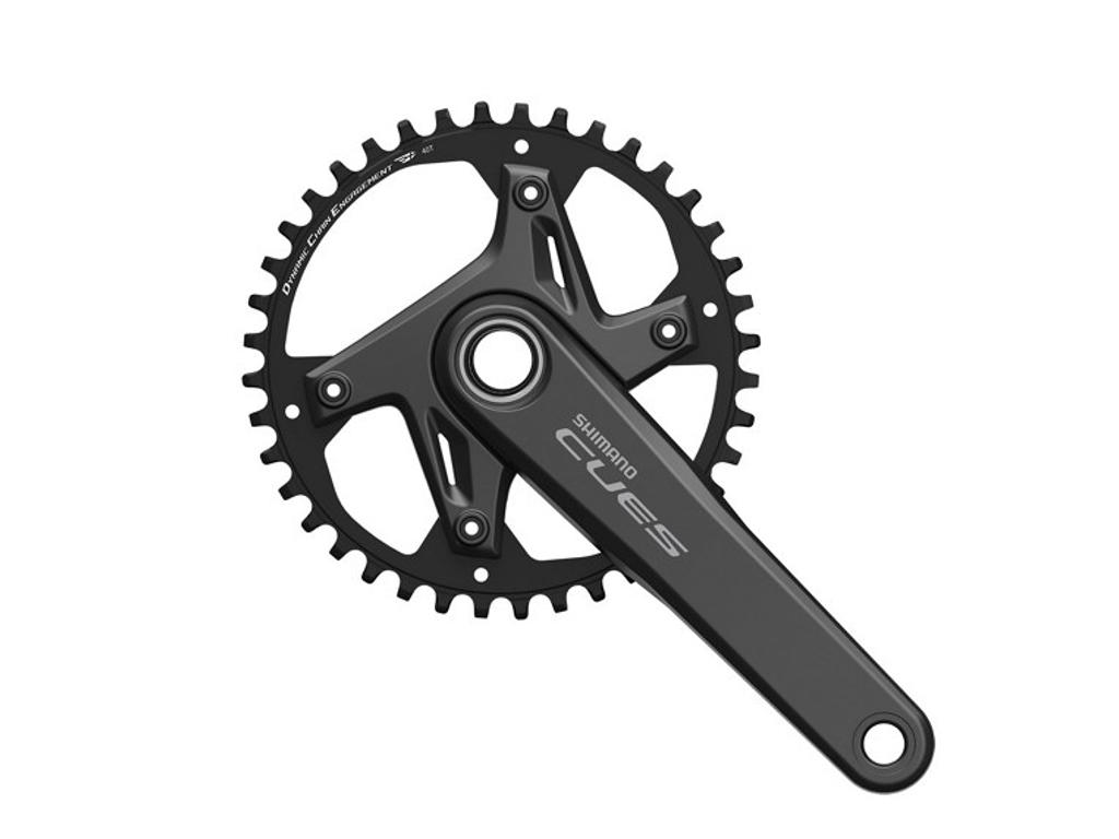 Shimano Cues Kranksæt Single Road - 40 Tands Til 910 Eller 11 Speed -1725mm Pedalarme - Fc-u6040-1  4550170293413